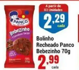 Negreiros Bolinho Recheado Panco Bebezinho 70g oferta