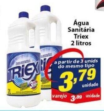 Vencedor Atacadista Agua Sanitaria Triex 2L oferta