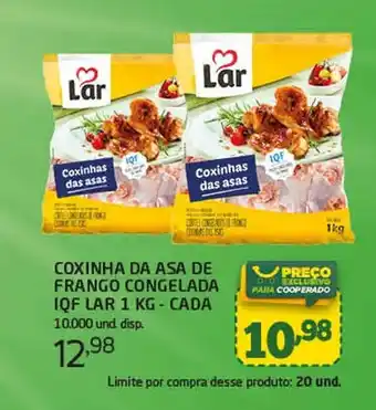 Cooper COXINHA DA ASA DE FRANGO CONGELADA IQF LAR 1 KG - CADA oferta
