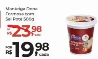 Super Luna Manteiga Dona Formosa com Sal Pote 500g oferta