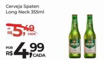 Super Luna Cerveja Spaten Long Neck 355ml oferta