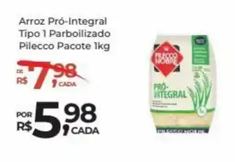 Super Luna Arroz Pró-Integral Tipo 1 Parboilizado Pilecco Pacote 1kg oferta