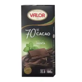 Chocolate valor 100g amargo ment 70%