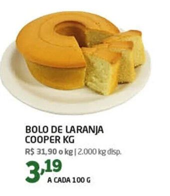 Cooper BOLO DE LARANJA COOPER KG oferta