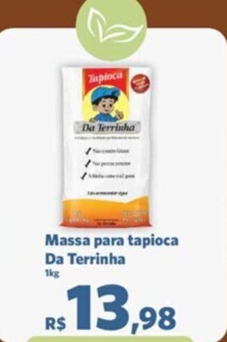 Sam's Club Massa para tapioca Da Terrinha 1kg oferta
