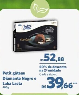 Sam's Club Petit gâteau Diamante Negro e Laka Lacta 480g oferta