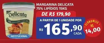 Bahamas Mix MARGARINA DELICATA 75% LIPÍDIOS 15KG oferta