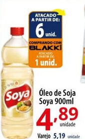 Akki Atacadista Óleo de Soja Soya 900ml oferta