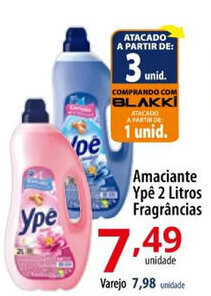 Akki Atacadista Amaciante Ypê 2 Litros Fragrâncias oferta
