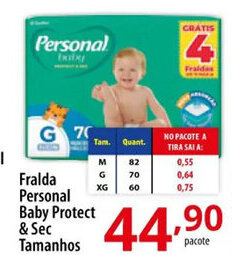 Akki Atacadista Fralda Personal Baby Protect & Sec Tamanhos oferta