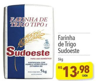 Farinha de Trigo Sudoeste 5kg