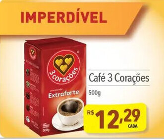 Supermercados Condor Café 3 Corações 500g oferta