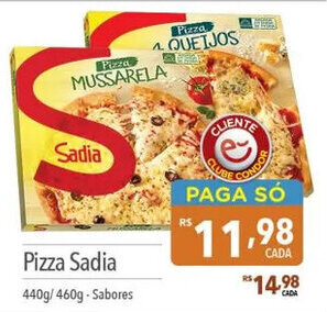 Supermercados Condor Pizza Sadia 440g/460g-Sabores oferta
