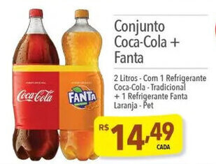 Supermercados Condor Conjunto Coca-Cola + Fanta oferta