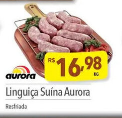 Supermercados Condor Linguiça Suína Aurora oferta