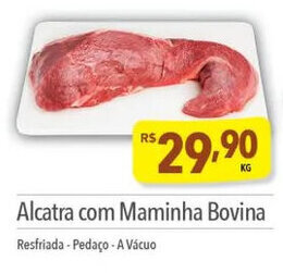 Alcatra com Maminha Bovina Resfriada-Pedaço - A Vácuo