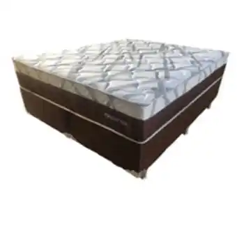 Conjunto box casal king bom sono com pés em pvc rígido 193x203