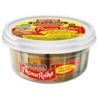 Paçoca dacolônia rolha com açúcar mascavo pt 210 g