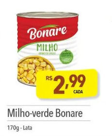 Supermercados Condor Milho-verde Bonare 170g-Lata oferta