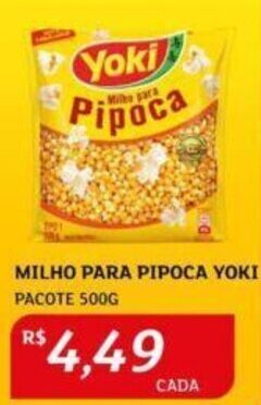 Assaí Atacadista MILHO PARA PIPOCA YOKI PACOTE 500G oferta