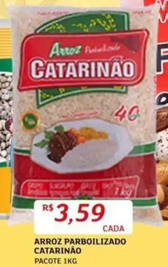 ARROZ PARBOILIZADO CATARINÃO PACOTE 1KG