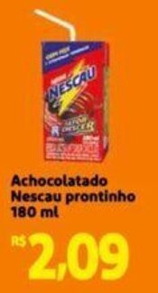 Extra Supermercado Achocolatado Nescau prontinho 180ml oferta