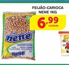 Feijão carioca nene 1kg