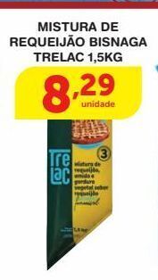 Roldão Mistura de requeijão bisnaga trelac 1,5kg oferta