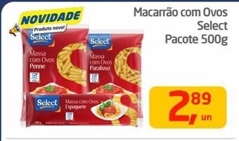 Tenda Atacado Macarrão com ovos select pacote 500g oferta