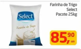 Tenda Atacado Farinha de trigo select pacote 25kg oferta