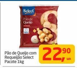 Tenda Atacado Pão de queijo com requeijão select pacote 1kg oferta
