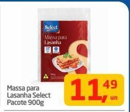 Tenda Atacado Massa para lasanha select pacote 900g oferta