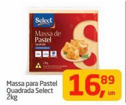 Tenda Atacado Massa para pastel quadrada select 2kg oferta