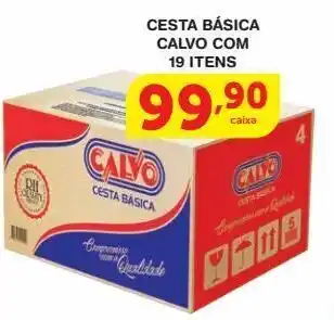 Cesta básica calvo com 19 itens