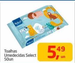 Toalhas umedecidas select 50un