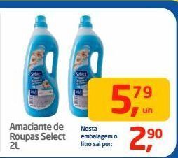 Tenda Atacado Amaciante de roupas select 2l oferta