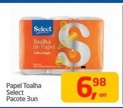 Tenda Atacado Papel toalha select pacote 3un oferta