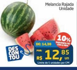 Tenda Atacado Melancia rajada un oferta