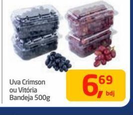 Tenda Atacado Uva crimson ou vitória 500g oferta