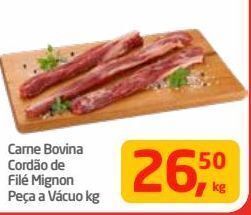 Tenda Atacado Carne bovina cordão de filé mignon kg oferta