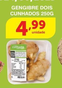 Gengibre dois cunhados 250g