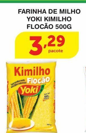 Roldão Farinha de milho yoki kimilho flocão 500g oferta
