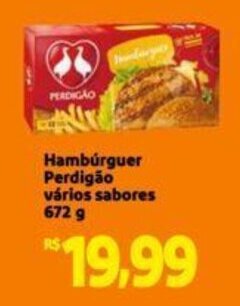 Extra Supermercado Hambúrguer Perdigão vários sabores 672 g oferta