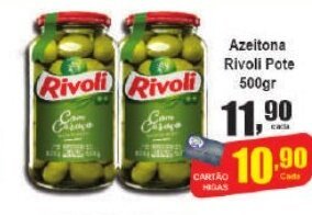 Higa's Supermercado Azeitona Rivoli Pote 500gr oferta