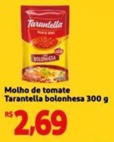 Extra Supermercado Molho de tomate Tarantella bolonhesa 300 g oferta