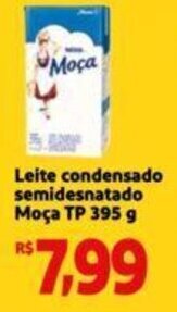 Extra Supermercado Leite condensado semidesnatado Moça TP 395 g oferta