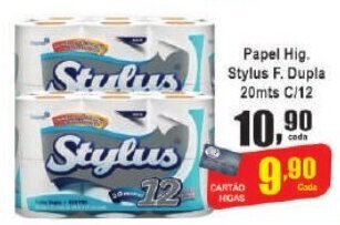 Higa's Supermercado Papel Hig. Stylus F. Dupla 20mts C/12 oferta