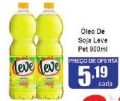 Higa's Supermercado Óleo De Soja Leve Pet 900ml oferta