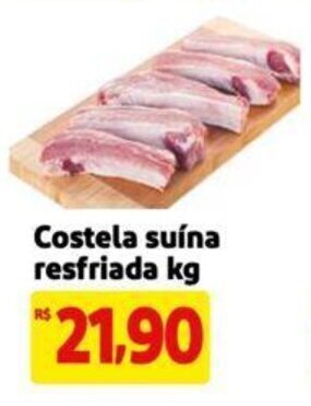 Extra Supermercado Costela suína resfriada kg oferta