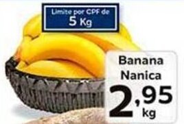 Supermercados Tauste Banana Nanica kg oferta